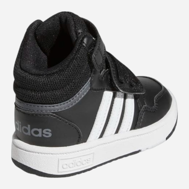 Buty sportowe chłopięce na rzepy za kostkę adidas Originals Hoops Mid 3.0 AC I GW0408 26.5 Czarne (4065418424554) - obraz 4