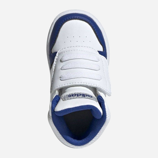 Дитячі високі кросівки для хлопчика adidas Hoops Mid 2.0 I GW4838 22 Білі (4064049362723) - зображення 3