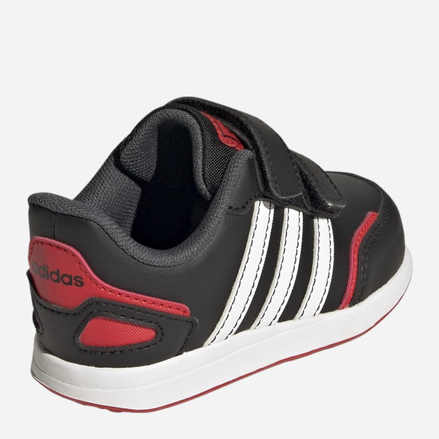 Дитячі кросівки для хлопчика adidas Vs Switch 3 Cf I GW6607 23 Чорні з білим і червоним (4065426096873) - зображення 4