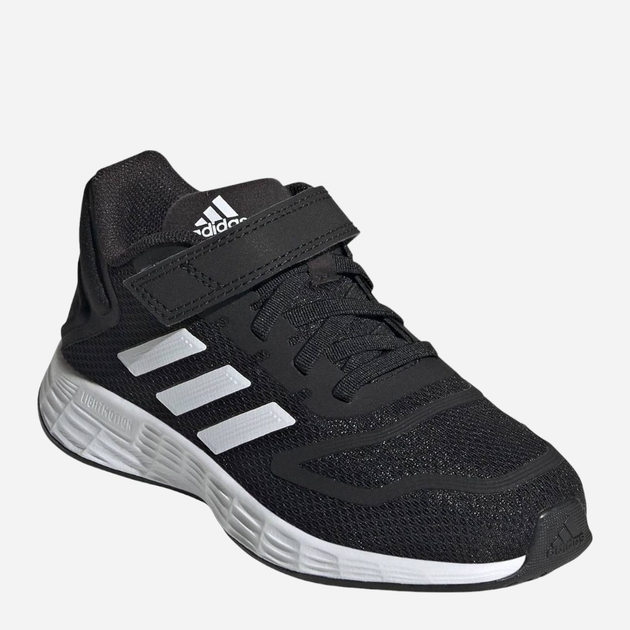 Buty sportowe chłopięce na rzepy adidas Duramo 10 El K GZ0649 33 Czarne z białym (4065418318570) - obraz 2