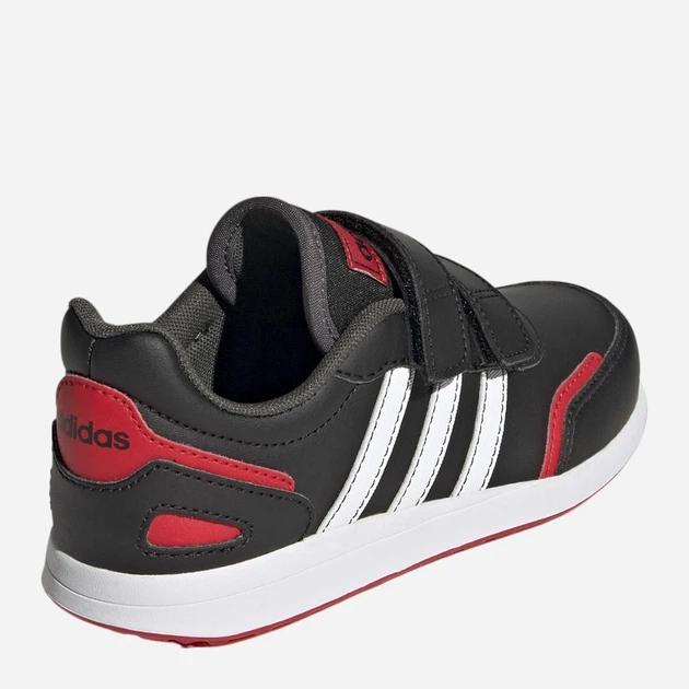 Buty sportowe chłopięce na rzepy adidas Vs Switch 3 Cf C GZ1951 31.5 Czarne z białym i czerwonym (4065427484556) - obraz 4