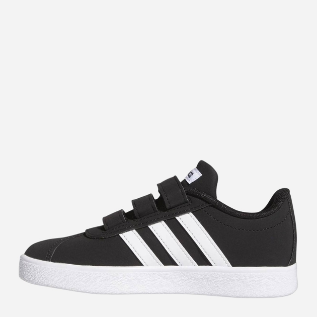 Tenisówki chłopięce na rzepy adidas Vl Court 2.0 Cf C GZ3324 28 Czarne (4065419425680) - obraz 2