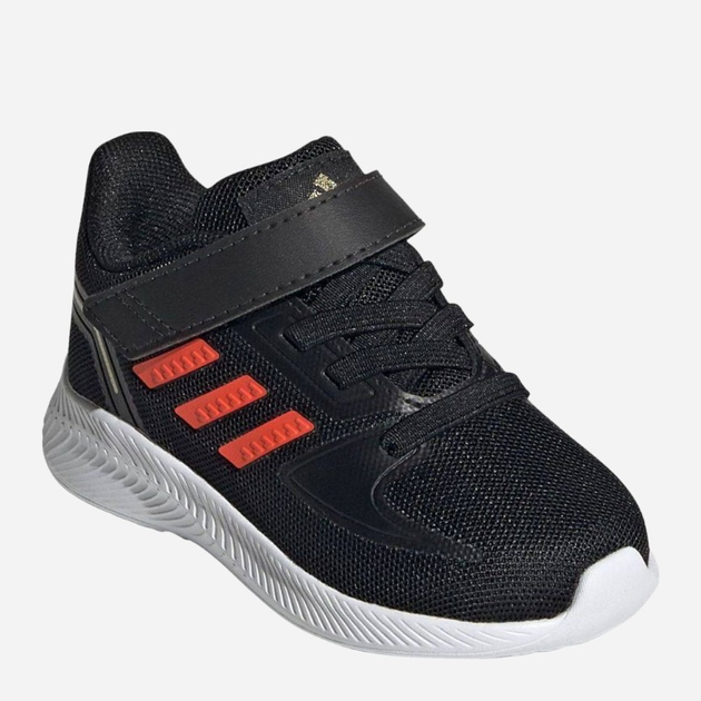 Buty sportowe chłopięce na rzepy Adidas Tensaur Run 2.0 I GZ7428 22 Czarne (4064047990195) - obraz 2