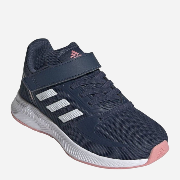 Buty sportowe chłopięce na rzepy Adidas Tensaur Run 2.0 C GZ7438 28 Ciemnogranatowe (4064047978599) - obraz 2