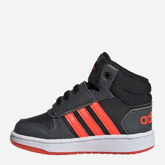 Дитячі високі кросівки для хлопчика adidas Hoops Mid 2.0 I GZ7780 20 Чорні (4064049358948) - зображення 3
