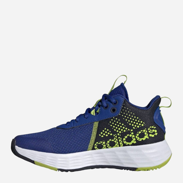 Buty sportowe chłopięce na rzepy Adidas Ownthegame 2.0 K H01557 30 Niebieskie (4064047237092) - obraz 2