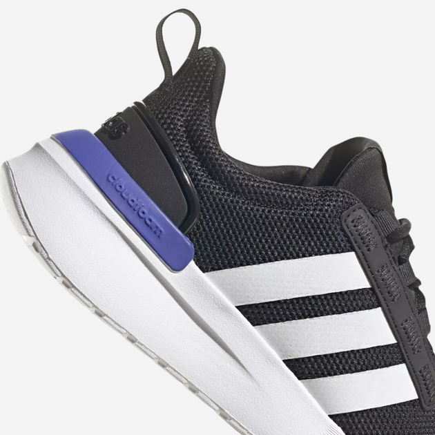 Buty sportowe chłopięce na rzepy adidas Racer TR21 K H04211 36.5 Czarne z białym (4064048948492) - obraz 6