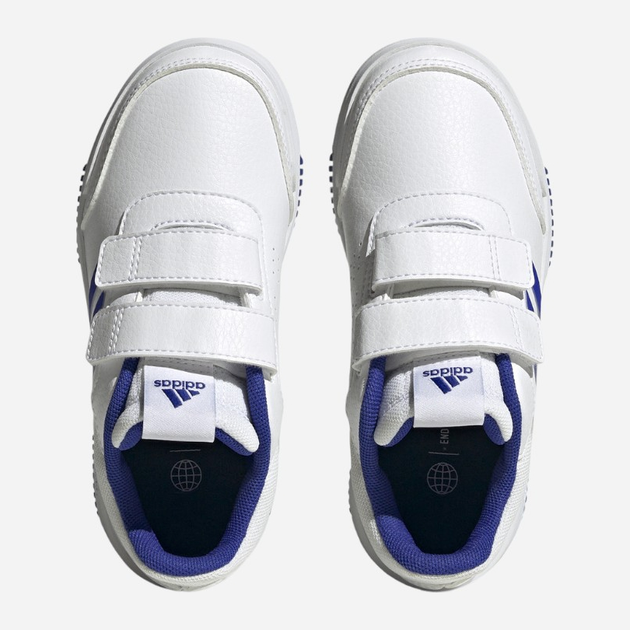 Buty sportowe chłopięce na rzepy adidas Tensaur Sport 2.0 Cf K H06307 28.5 Białe z niebieskim (4066746190203) - obraz 5