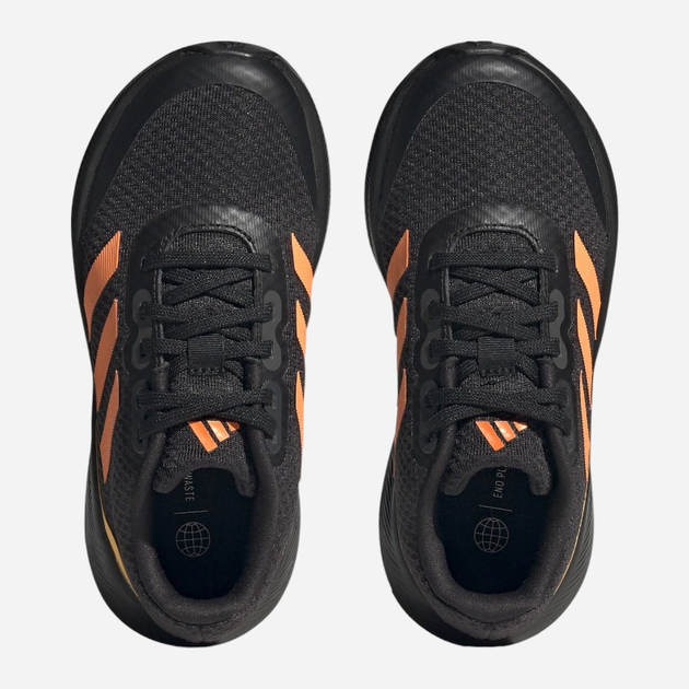 Підліткові кросівки для хлопчика adidas Runfalcon 3.0 K HP5839 35.5 Чорні з помаранчевим (4066749921606) - зображення 4