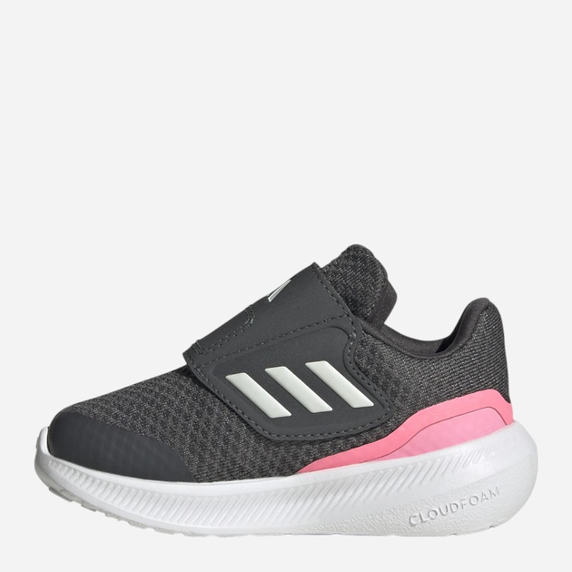 Buty sportowe dziecięce dla dziewczynki na rzepy Adidas Runfalcon 3.0 AC I HP5859 19 Szare (4066749848613) - obraz 2