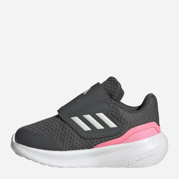 Buty sportowe dziecięce dla dziewczynki na rzepy Adidas Runfalcon 3.0 AC I HP5859 20 Szare (4066749848668) - obraz 2