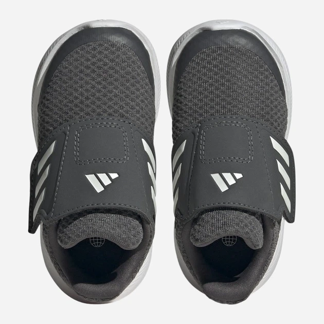 Buty sportowe dziecięce dla dziewczynki na rzepy adidas Runfalcon 3.0 AC I HP5859 27 Szare (4066749848675) - obraz 4