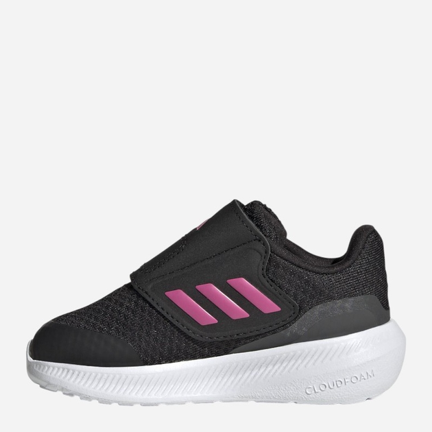 Buty sportowe dziecięce dla dziewczynki na rzepy Adidas Runfalcon 3.0 AC I HP5862 25 Czarne (4066749848750) - obraz 2
