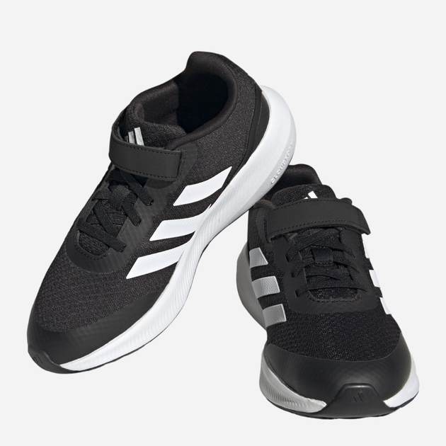 Дитячі кросівки для хлопчика adidas Runfalcon 3.0 El K HP5867 33 Чорні з білим (4066749864002) - зображення 6