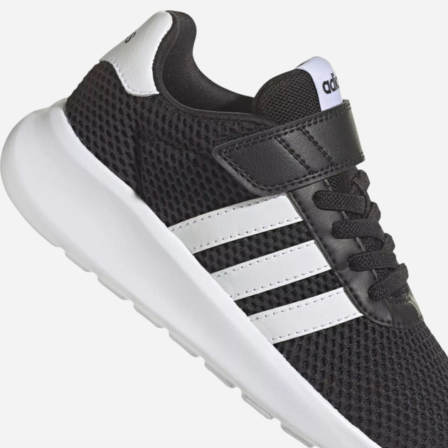 Підліткові кросівки для хлопчика adidas Lite Racer 3.0 El K HQ3763 40 Чорні з білим (4066748642762) - зображення 5