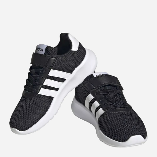Підліткові кросівки для хлопчика adidas Lite Racer 3.0 El K HQ3763 40 Чорні з білим (4066748642762) - зображення 6