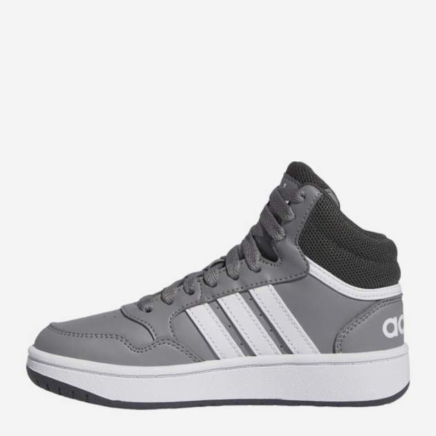 Підліткові високі кросівки для хлопчика adidas Hoops 3.0 Mid K IF2721 38 Сірі (4066756547318) - зображення 3