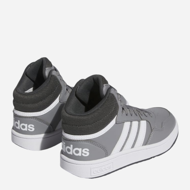 Підліткові високі кросівки для хлопчика adidas Originals Hoops 3.0 Mid K IF2721 38.5 Сірі (4066756547417) - зображення 4