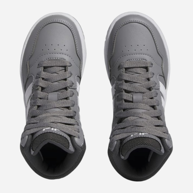 Підліткові високі кросівки для хлопчика adidas Originals Hoops 3.0 Mid K IF2721 38.5 Сірі (4066756547417) - зображення 5