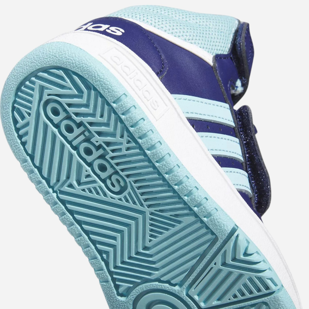 Дитячі високі кросівки для хлопчика adidas Hoops Mid 3.0 Aс I IF5314 22 Cині (4066756636937) - зображення 5