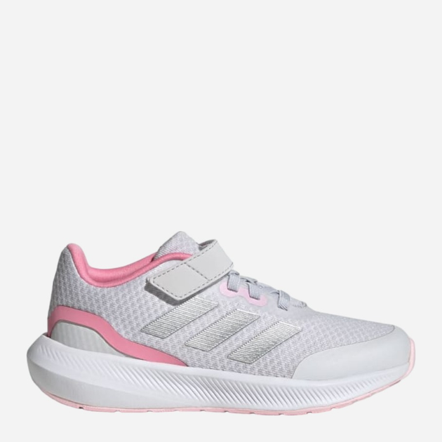 Buty sportowe dziecięce dla dziewczynki na rzepy Adidas Runfalcon 3.0 El K IG7278 33 Szare (4066756294632) - obraz 1