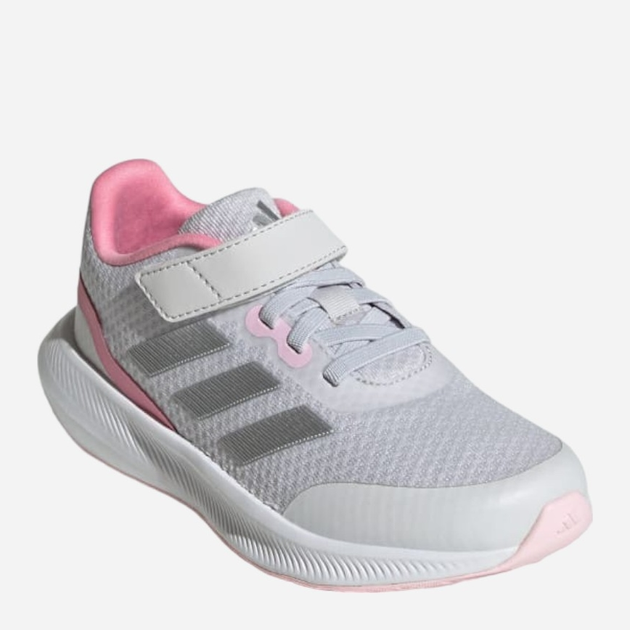 Buty sportowe młodzieżowe dla dziewczynki na rzepy Adidas Runfalcon 3.0 El K IG7278 37.5 Szare (4066756294557) - obraz 2