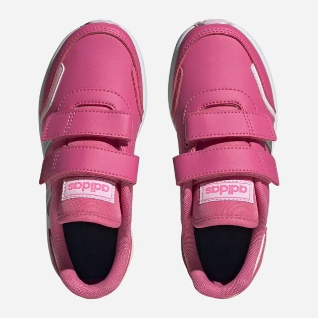 Дитячі кросівки для дівчинки adidas Vs Switch 3 Cf С IG9641 34 Темно-рожеві з сріблястим (4066755736058) - зображення 5