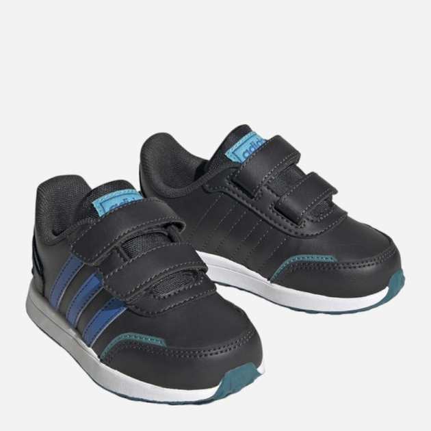 Buty sportowe chłopięce na rzepy Adidas Vs Switch 3 Cf I IG9644 23 Czarne (4066755744152) - obraz 2