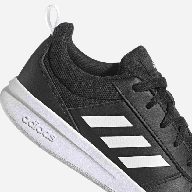 Buty sportowe chłopięce na rzepy adidas Tensaur K S24036 28.5 Czarne z białym (4064044564665) - obraz 6