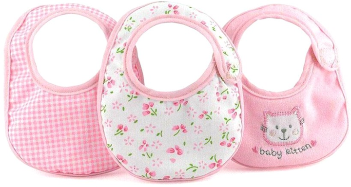 Набір слинявчиків для ляльок Dolls World із застібкою 3 шт (5018621087145) - зображення 2