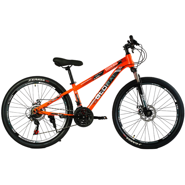 Велосипед спортивний Corso Global 26" рама 13" помаранчевий GL-26128 - зображення 11