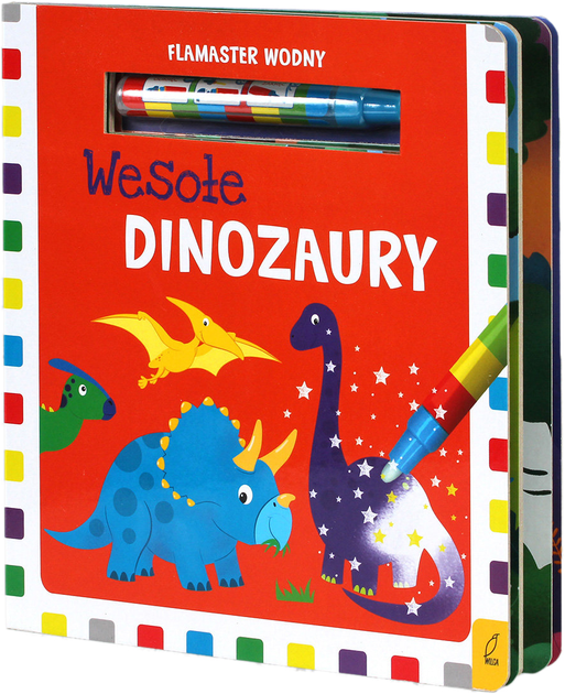 Kolorowanka wodna Wilga Wesołe Dinozaury (9788366526433) - obraz 1