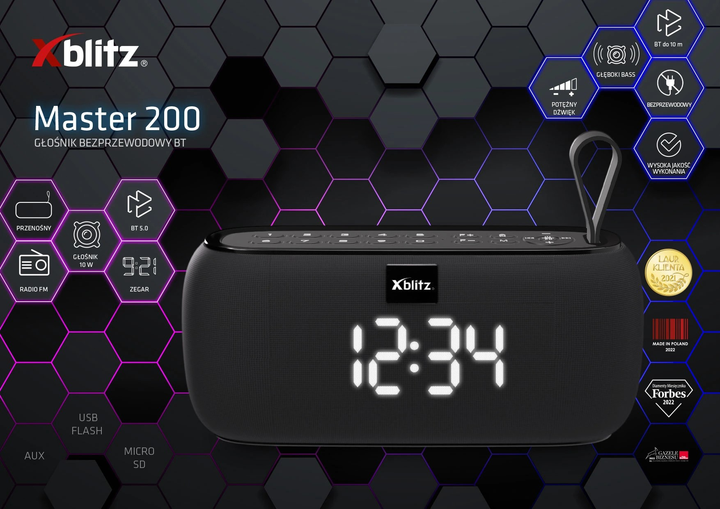 Głośnik przenośny Xblitz Master 200 (5902479673721) - obraz 6