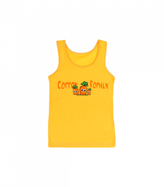 Детская майка на широких бретельках - Donella - 4971HV - 146-152 см - Желтый Carrot Family - Фото 1 Детская майка на широких бретельках - Donella - 4971HV - 146-152 см - Желтый Carrot Family - изображение 1