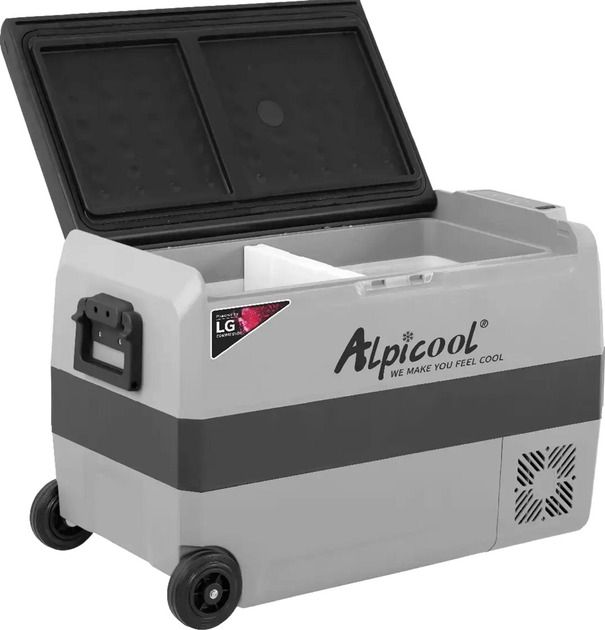 Компрессорный автохолодильник Alpicool T50 (LG) (двухкамерный, 50 ...