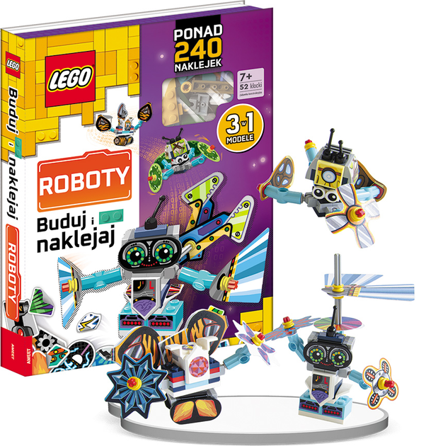 Набір книг LEGO. Побудуй і наклей: Роботи - LEGO Books (9788325340896) - зображення 2