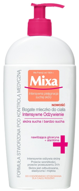 Mleczko do ciała Mixa Intensywne odżywianie 400 ml (3600550296105) - obraz 1