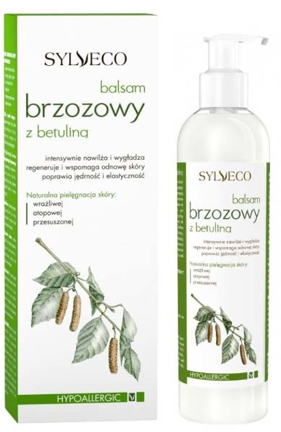 Balsam do ciała Sylveco hipoalergiczny Brzozowy z betuliną 300 ml (5907502687164) - obraz 1