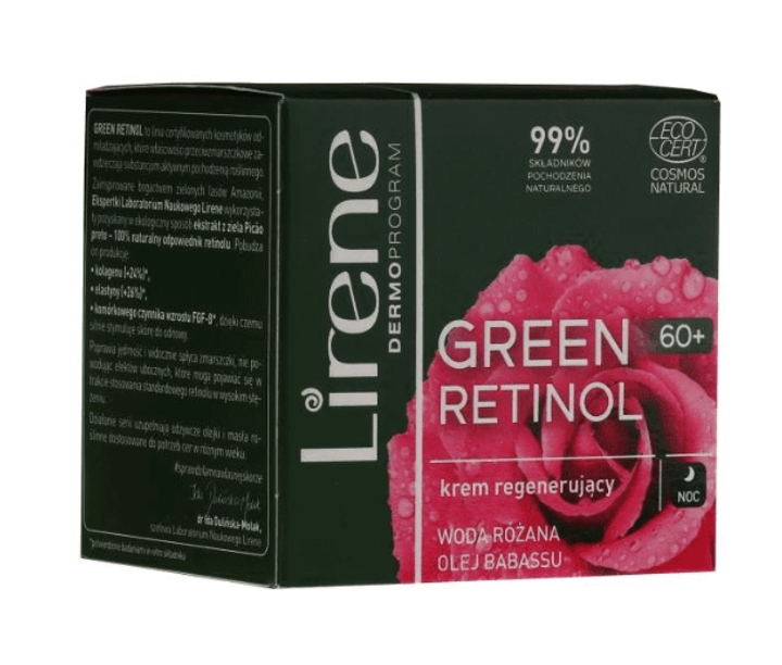 Крем для обличчя Lirene Green Retinol нічний 50 мл (5900717755116) - зображення 1