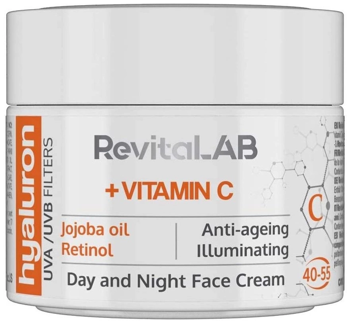 Krem do twarzy RevitaLAB Hyaluron Vitamin C 50 ml (3800038722441) - obraz 1