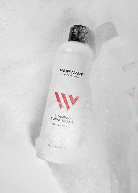 Шампунь для пошкодженого волосся "Total Repair" - HAIRWAVE Shampoo Total Repair 250ml (833854-59970) - Фото 3 Шампунь для пошкодженого волосся "Total Repair" - HAIRWAVE Shampoo Total Repair 250ml (833854-59970) - изображение 3