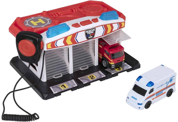 Ігровий набір Teamsterz SOS Station з машинками 2 шт (5050841731712) - зображення 4