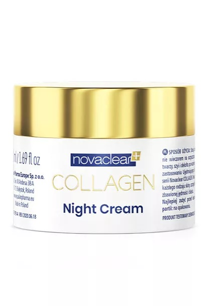 Krem do twarzy Novaclear Collagen na noc 50 ml (5900779382336) - obraz 1