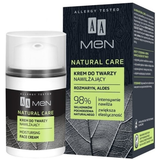 Крем для обличчя AA Cosmetics Men Natural Care 50 мл (5900116068114) - зображення 1