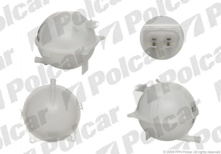 Розширювальний бачок Polcar 9525ZB1 Volkswagen Polo; Seat Ibiza, Cordoba, Toledo; Skoda Fabia, Roomster, Rapid; Audi A1 6Q0121407A, 6Q0121407 - зображення 1