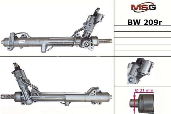 Рулевая рейка и крепление MSG BW209R BMW 7 Series 32136755872, 32106779597, 32106779579 - изображение 1