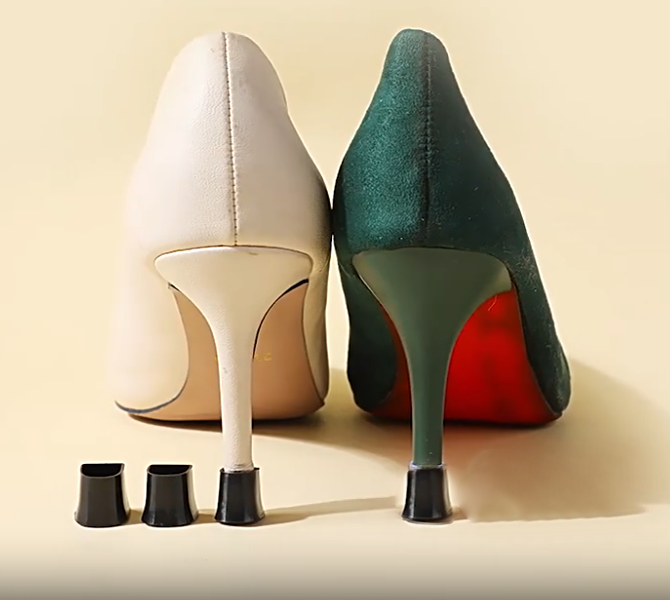Силіконові накладки на каблуки Protective heel stoppers Black Розмір XS - зображення 5
