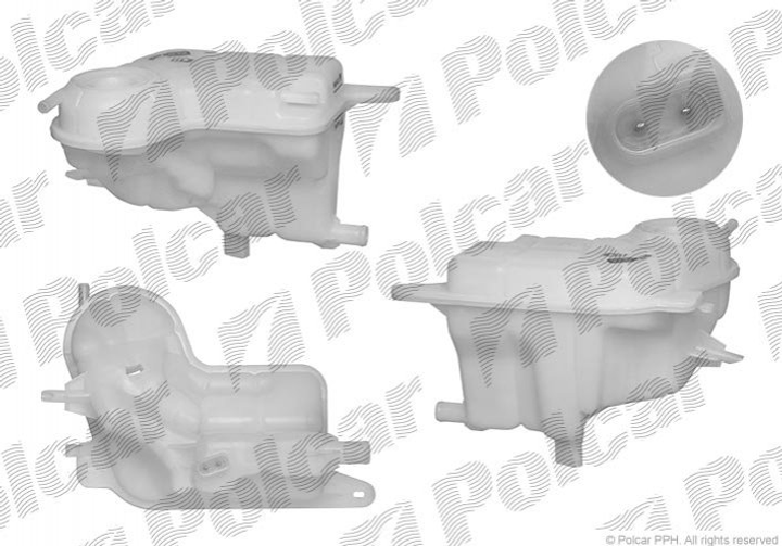 Розширювальний бачок Polcar 1338ZB2 Audi A6, Allroad 4F0121403M, 4F0121403F, 4F0121403B - зображення 1