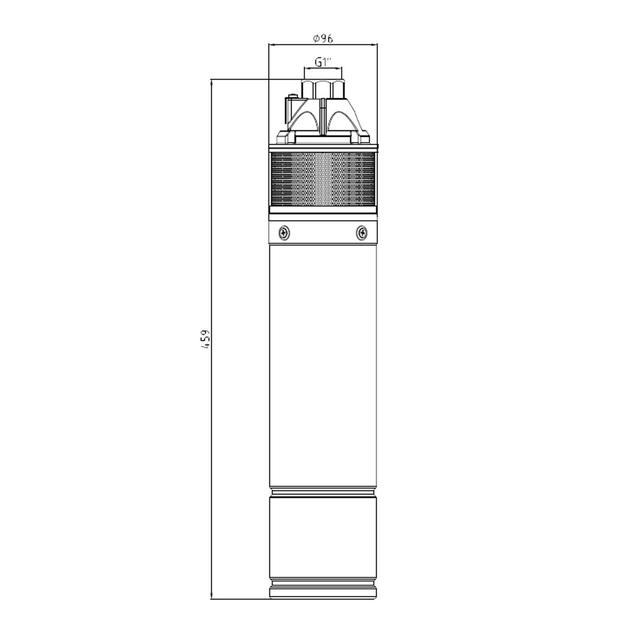 Насос глибинний вихровий Pumpman 4SKM100 Нmax 60 м Qmax 2,7 куб.м 750 Вт з пультом (CV029771/1) - зображення 2