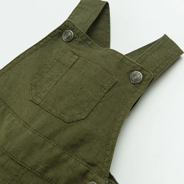 Ogrodniczki krótkie chłopięce Cool Club CCB2402590 98 cm Oliwkowe (5903977305305) - obraz 3